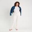 Jeans slim 5 poches blanc femme