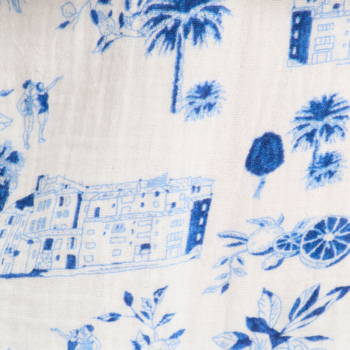 Jupe-short droite bleu roi femme