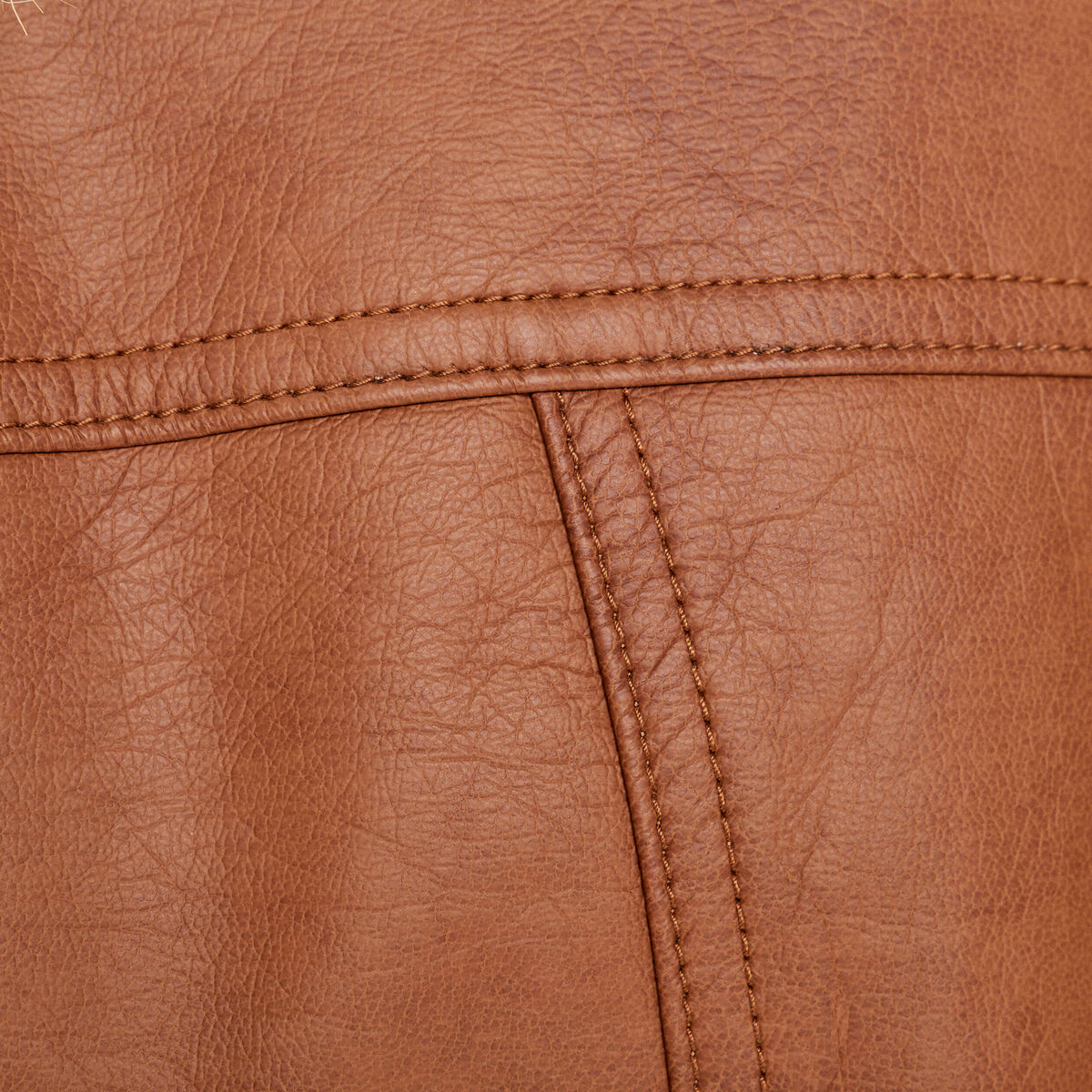 Veste droite zippée beige femme