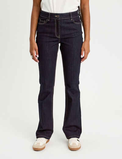Jeans flare denim brut femme