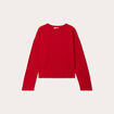 Sweat manches longues rouge femme