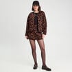Veste matelassée marron cognac femme