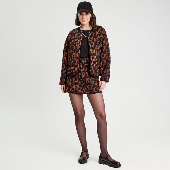 veste matelassee marron cognac femme Veste matelassée marron cognac femme