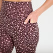Leggings taille haute violet femme