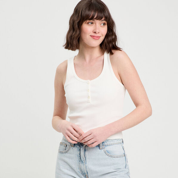debardeur sans manches ecru femme Débardeur sans manches ecru femme