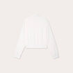 Veste ajustée col ouvert ecru femme