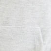 Sweat &agrave; capuche manches longues gris clair femme