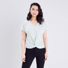 T shirt manches courtes vert clair femme