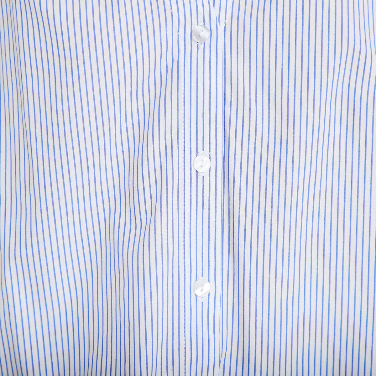 Blouse col v manches 3/4 bleu ciel femme