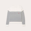 Pull manches longues bleu marine femme