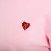 Sweat oversize col rond manches longues rose clair femme