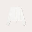 Blouse manches longues ecru femme