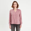 Chemise manches longues rose femme