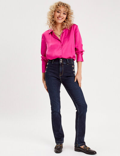 Jeans regular stretch denim brut femme
