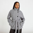 Veste oversize manches longues gris femme