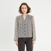Blouse manches longues blanc femme
