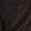 Pull ajust&eacute; court manches longues gris fonc&eacute; femme