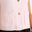 Gilet sans manches rose clair femme