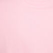 T-shirt col rond manches courtes rose corail femme