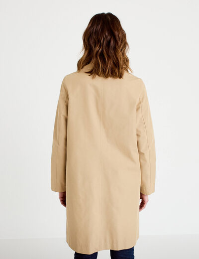 Trench col chemise sable femme