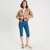 Jeans capri denim stone femme