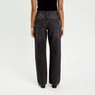 Jeans droit 5 poches denim snow noir femme