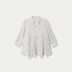 Blouse ample manches longues blanc femme
