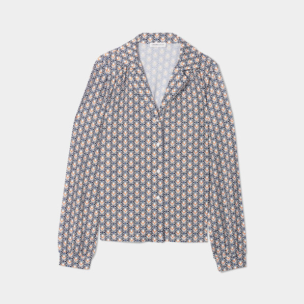 Chemise col cubain blanc femme