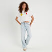 T-shirt cropped blanc femme