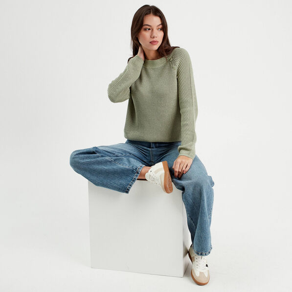 pull avec boutons epaules vert pastel femme Pull avec boutons épaules vert pastel femme