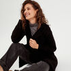 Gilet manches longues noir femme