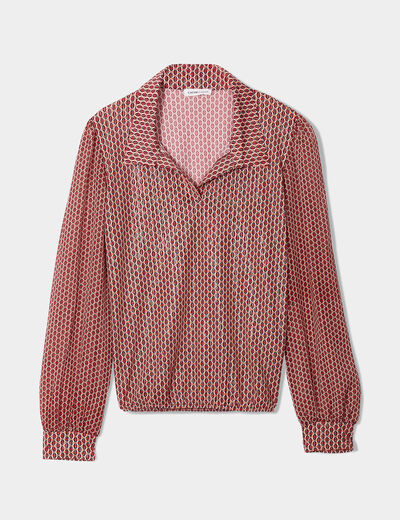 Blouse manches longues blanc femme