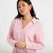 Chemise droite manches longues rouge femme