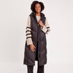 Doudoune longue sans manches noir femme