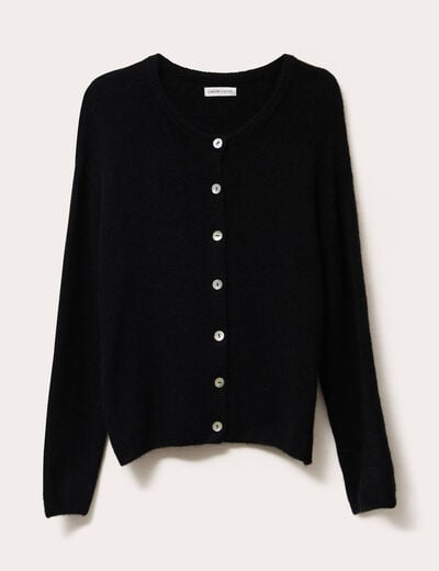 Gilet manches longues noir femme