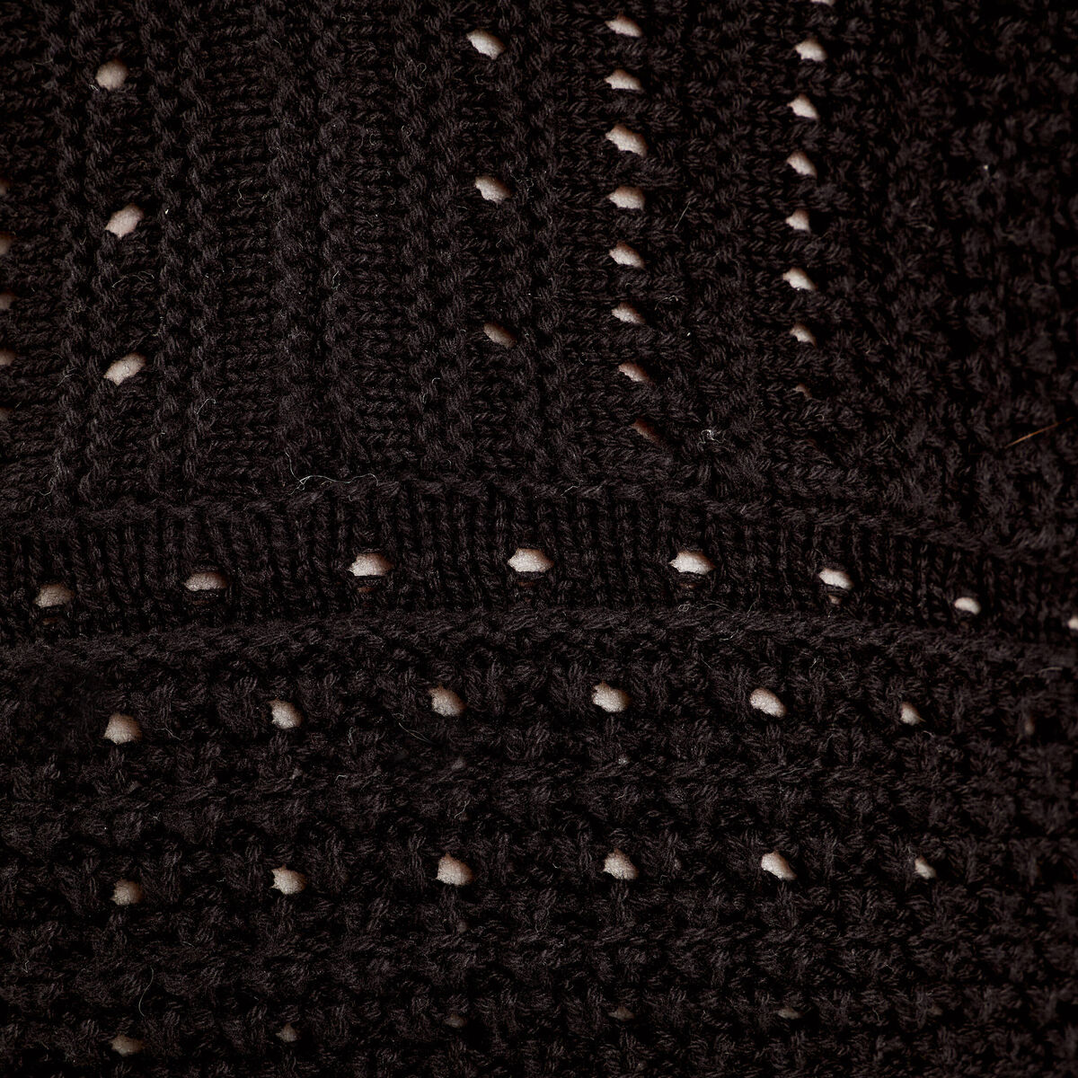 Débardeur cropped crochet noir femme
