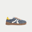 Basket aspect daim gris femme