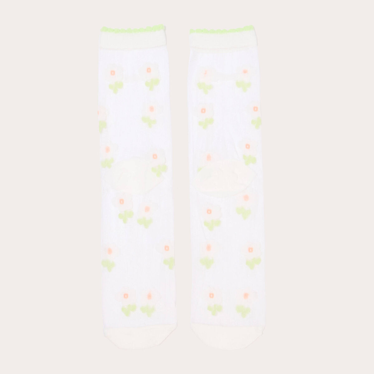 Chaussettes ecru femme