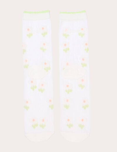 Chaussettes ecru femme