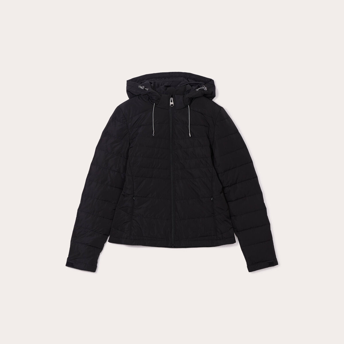 Doudoune ajust&eacute;e &agrave; capuche noir femme