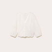 Blouse broderie anglaise ecru femme