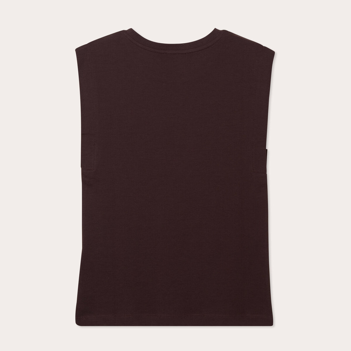 Débardeur sans manches marron foncé femme