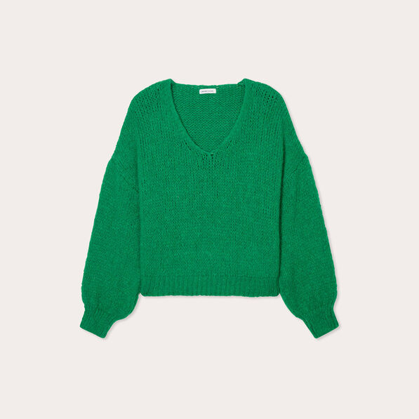 pull manches longues vert femme Pull manches longues vert femme