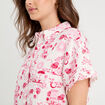 Chemise manches courtes rose fushia femme