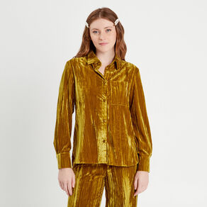 chemise en velours vert olive femme Chemise en velours vert olive femme
