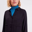 Chemise manches longues noir femme
