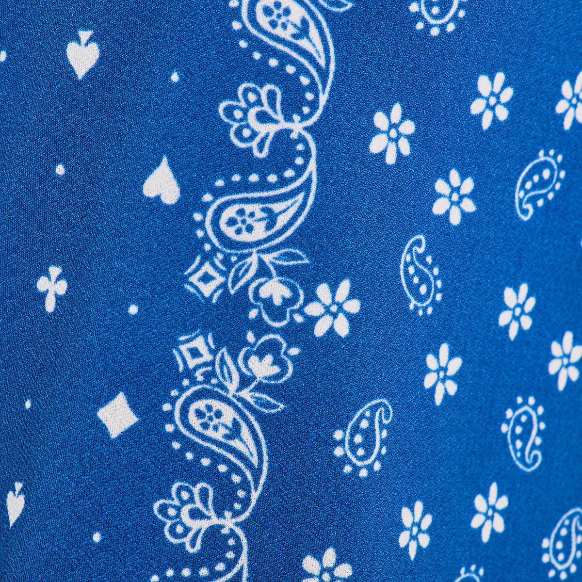 Blouse nouée sans manches bleu femme