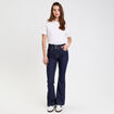 Jeans bootcut taille haute denim brut femme