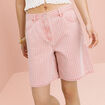 Bermuda large rose clair femme