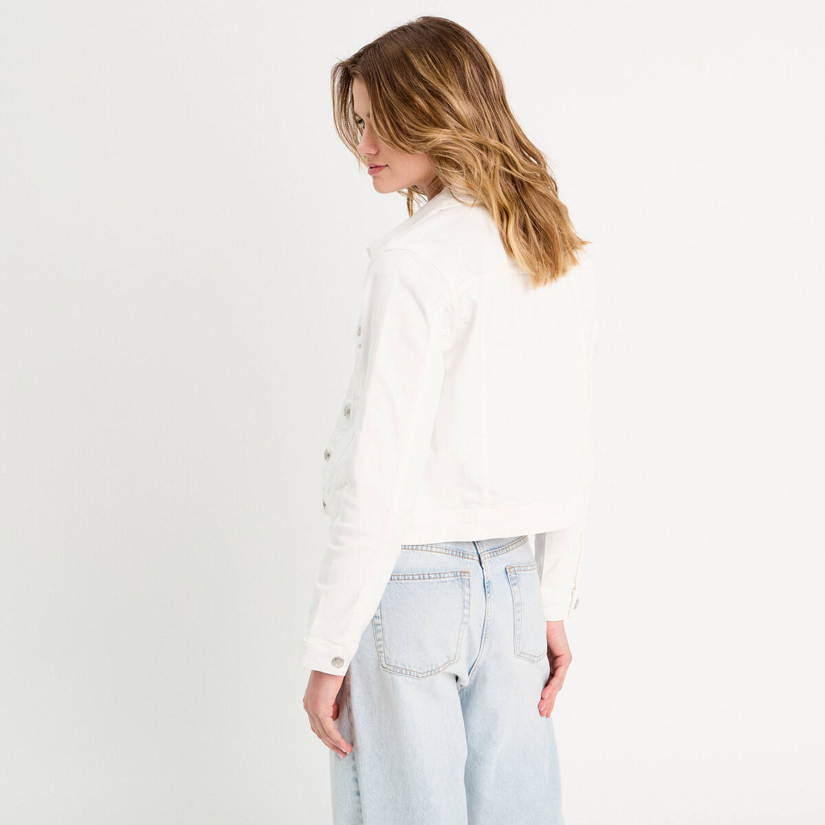Veste en jean ecru femme